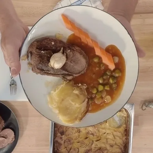 Pot au Feu revisité avec Gratin de pommes de terre